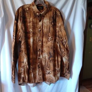 RedHead Men's Button Down XL L/S Camo All Over Bird Pheasant Hunting Outdoor